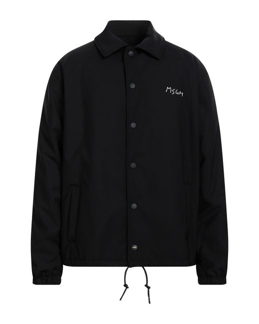 MSGM Black Jacket for men