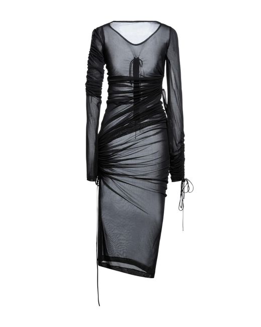 Dolce & Gabbana Black Midi-Kleid