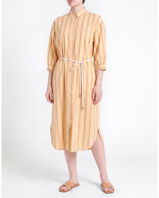 Peserico Natural Midi Dress Cotton