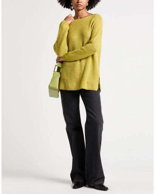 Motel Green Sweater Acrylic, Polyamide, Mohair Wool, Polyester
