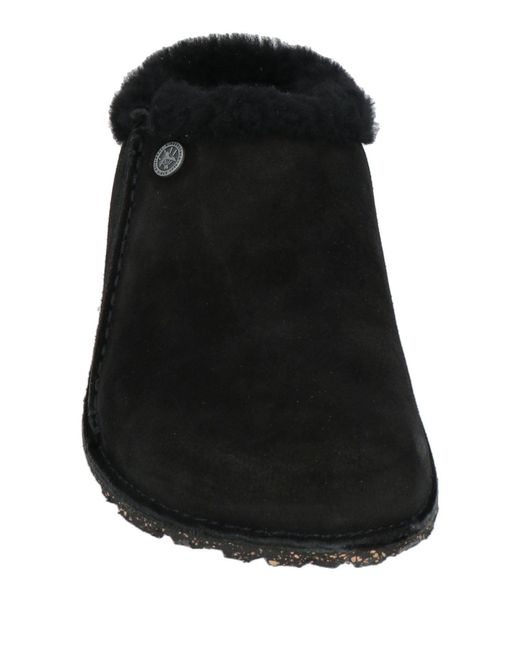 Birkenstock Black Mules & Clogs Shearling