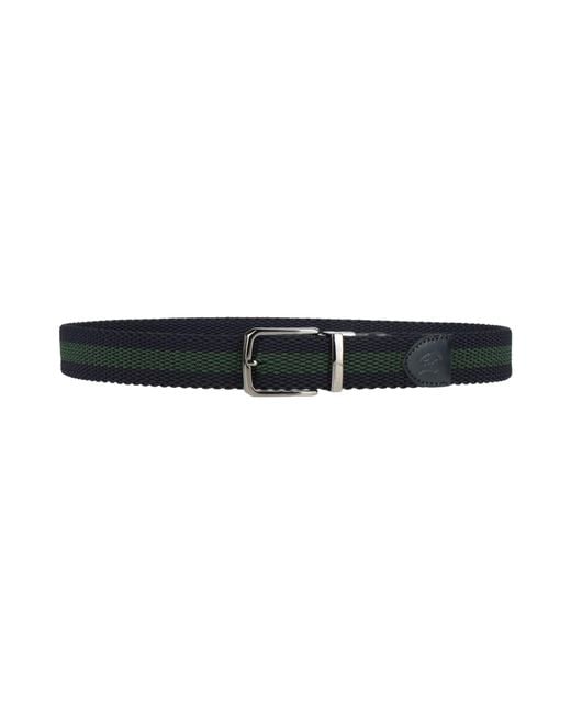 Paul & Shark Black Belt Viscose, Rubber for men