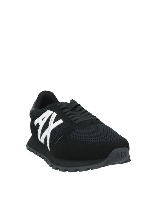ARMANI EXCHANGE Black Sneakers for men