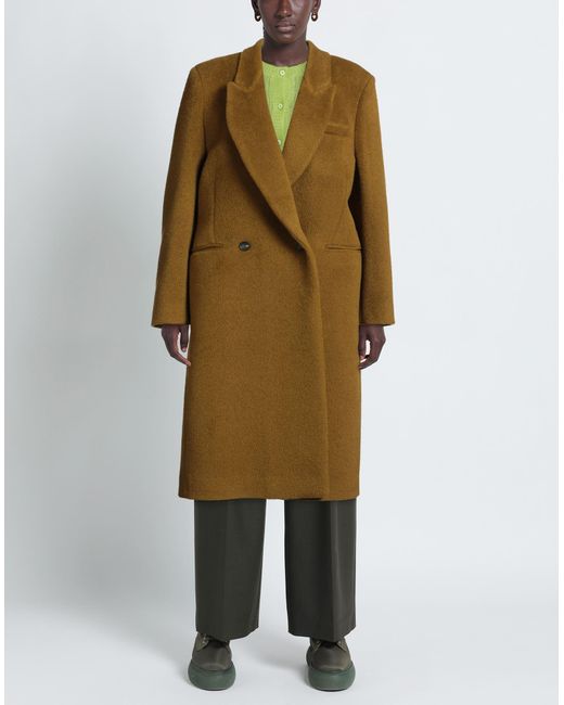 ANNIE PARIS Natural Military Coat Virgin Wool, Mohair Wool, Polyamide