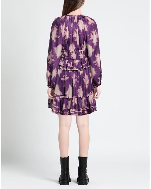 Ulla Johnson Purple Mini Dress