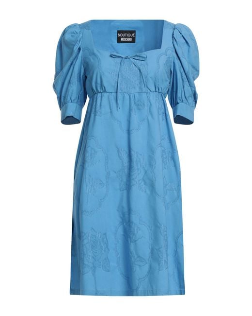 Boutique Moschino Blue Mini Dress