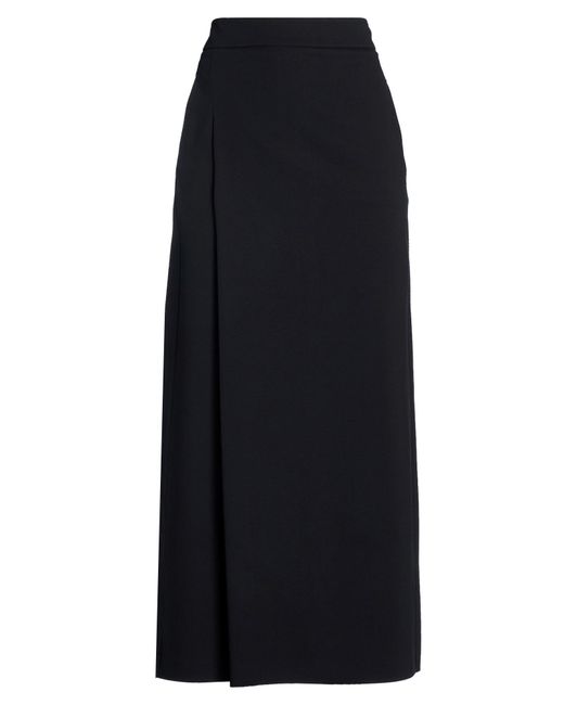 Max Mara Blue Maxi Skirt Cotton, Elastomultiester, Elastane