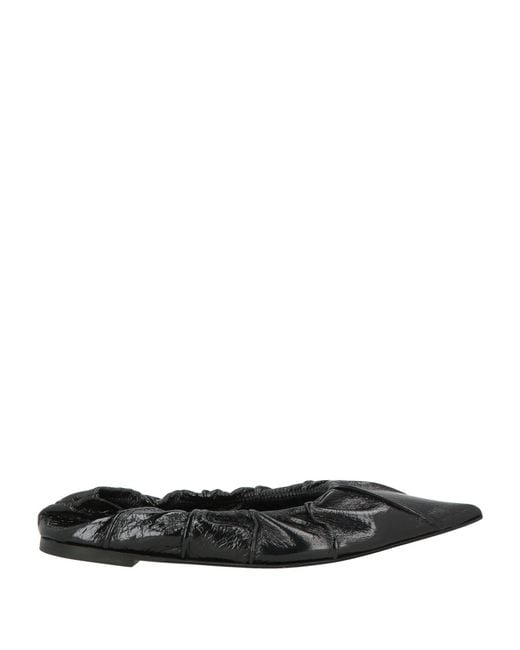 Anine Bing White Ballet Flats