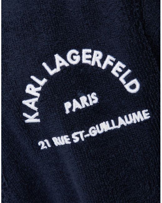Karl Lagerfeld Blue Dressing Gown Or Bathrobe