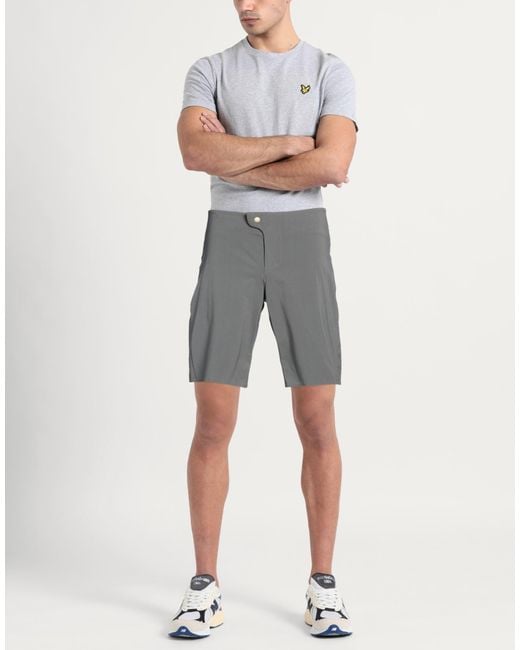 Cafe Du Cycliste Gray Shorts & Bermuda Shorts Polyamide, Elastane for men