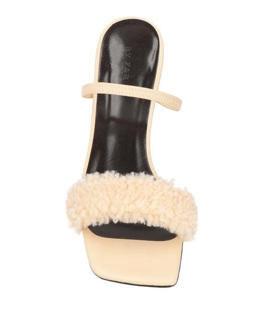 By Far Natural Sandals