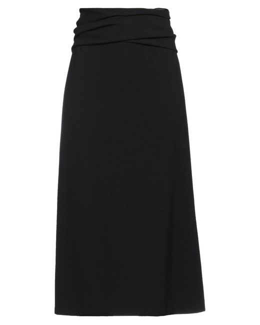 Totême  Black Midi Skirt