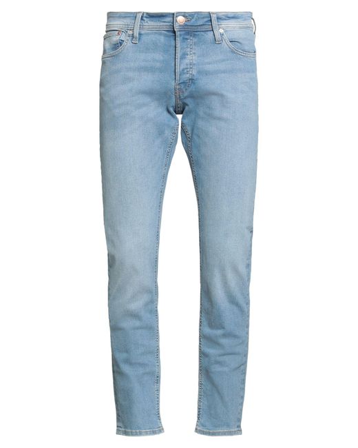 Jack & Jones Blue Jeans Cotton, Polyester, Recycled Cotton, Elastane for men