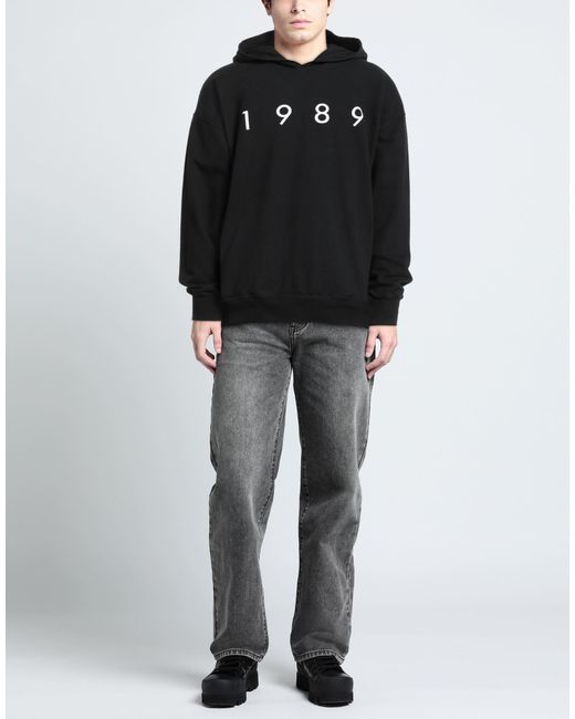 1989 STUDIO Black Sweatshirts for men