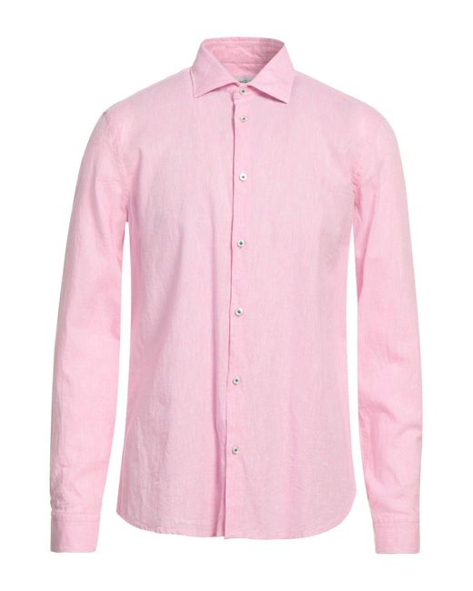 Camicia di Manuel Ritz in Pink da Uomo