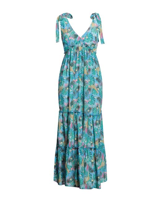 Verdissima Blue Maxi Dress