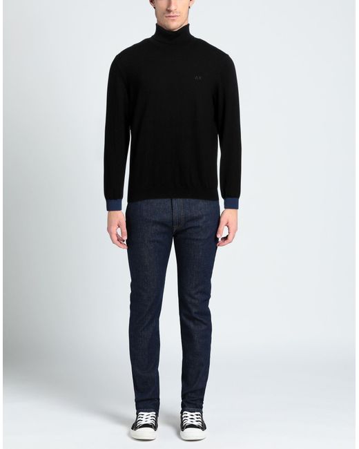 Sun 68 Black Turtleneck for men