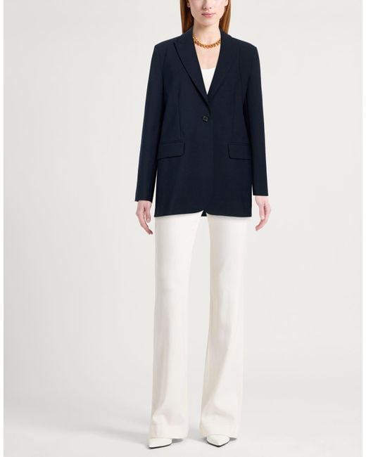 Ottod'Ame Blue Midnight Blazer Polyester, Virgin Wool, Elastane