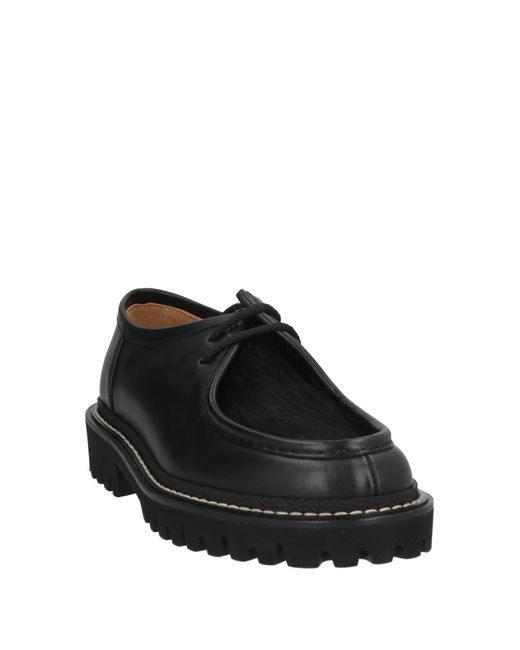 Henderson Black Lace-Up Shoes Leather for men