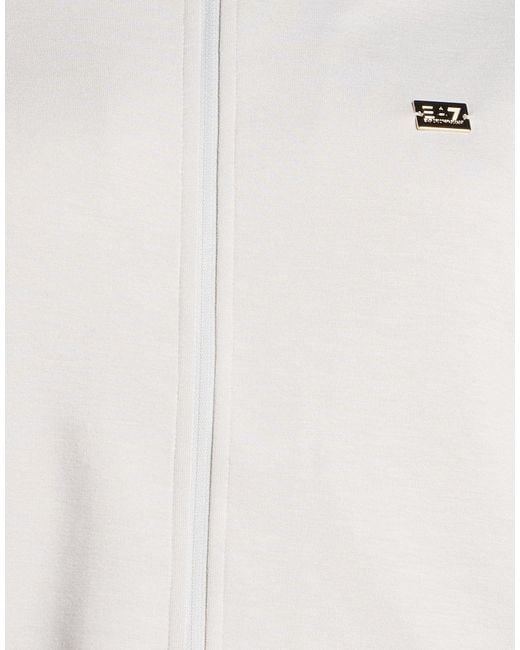 EA7 White Light Sweatshirt Viscose, Polyester, Elastane