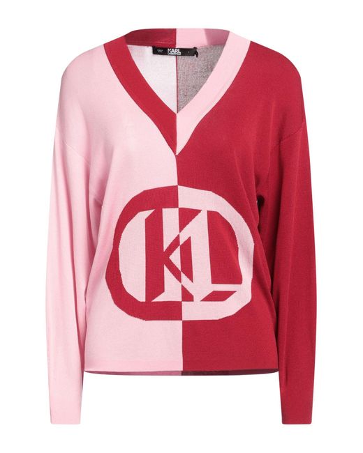 Pullover Karl Lagerfeld de color Red