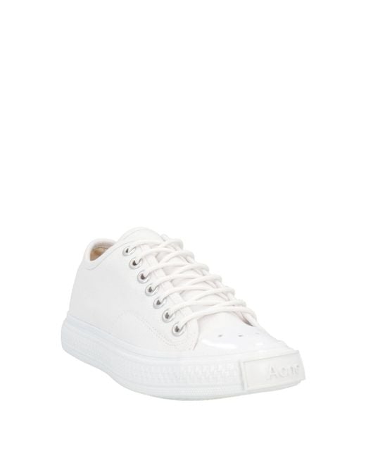 Acne White Trainers