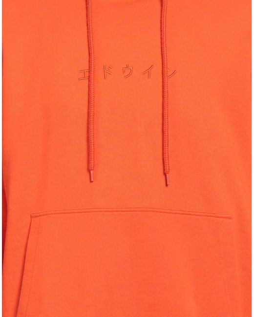 Edwin Orange Sweatshirt for men