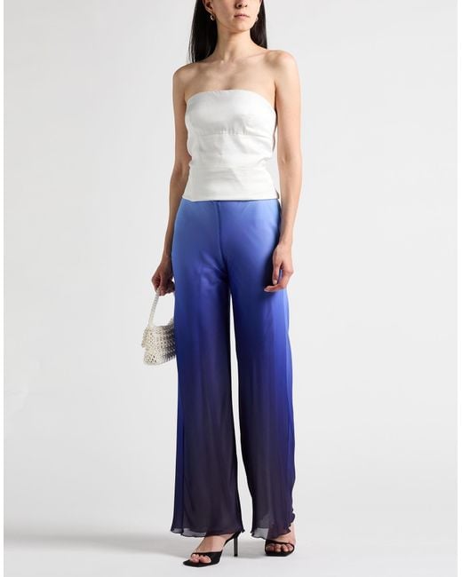 Patrizia Pepe Blue Pants Polyester