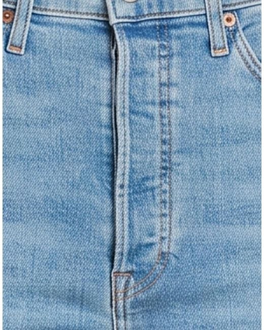 Re/done Blue Jeans Cotton, Polyester, Elastane