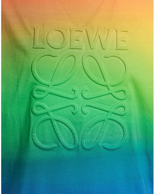 Loewe Green T-Shirt Cotton for men