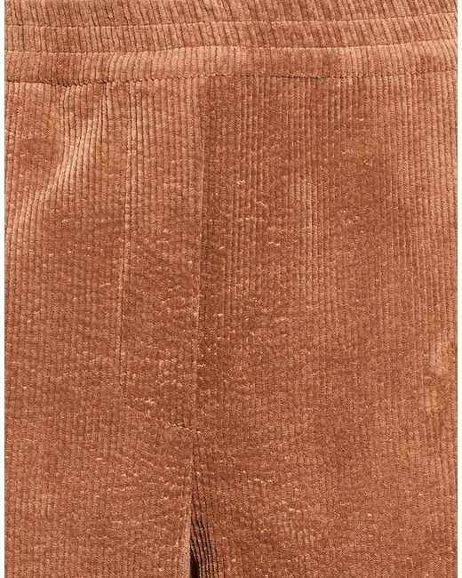 8pm Brown Pants Polyester, Nylon, Elastane