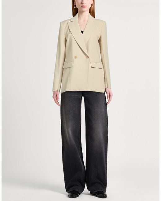 Patrizia Pepe Natural Blazer Polyester, Elastane
