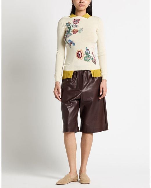 Etro White Sweater Wool, Polyamide, Viscose, Polyester, Cotton