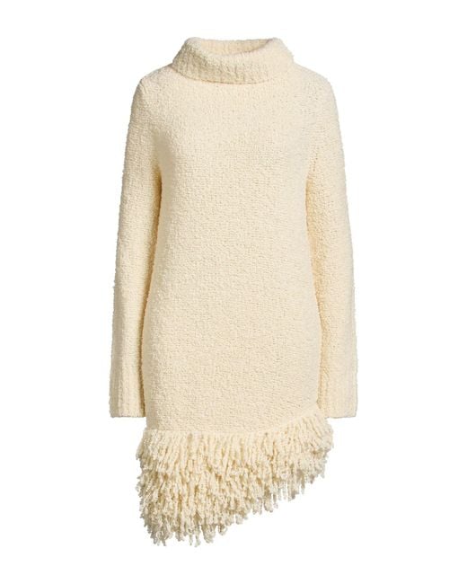 Isabel Marant Natural Mini Dress Wool, Polyamide, Acrylic, Alpaca Wool