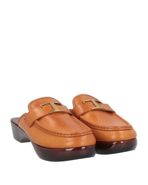 Tod's Brown Mules & Clogs