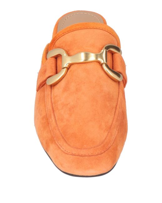 Bibi Lou Orange Mules & Clogs