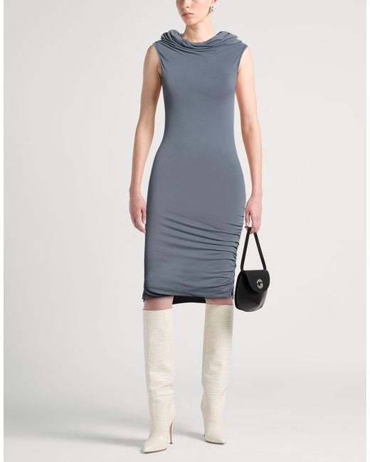 Rick Owens Blue Midi Dresses