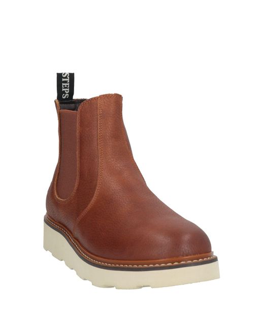 Docksteps Brown Ankle Boots Leather for men