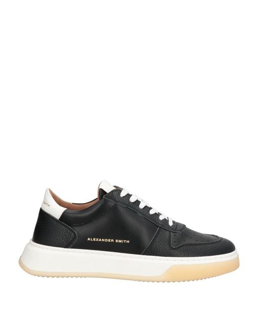Alexander Smith Black Sneakers Leather for men