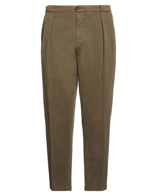 Briglia 1949 Green Military Pants Cotton, Elastane for men