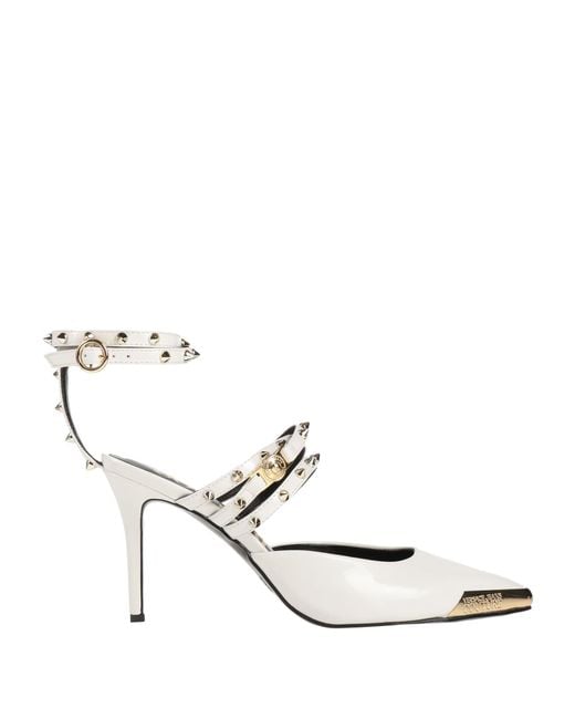 Versace Jeans Couture White Pumps