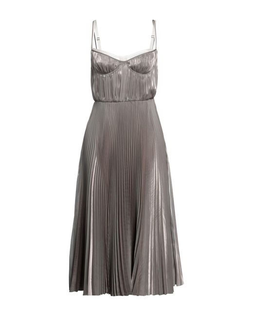 Prada Midi Dress in Gray | Lyst