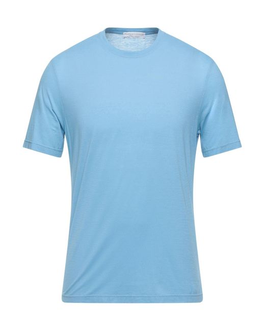 FILIPPO DE LAURENTIIS Blue T-shirt for men