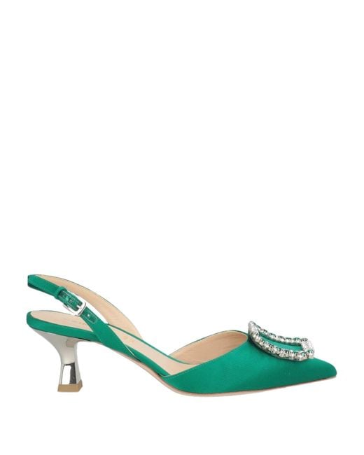 Deimille Green Emerald Pumps Textile Fibers