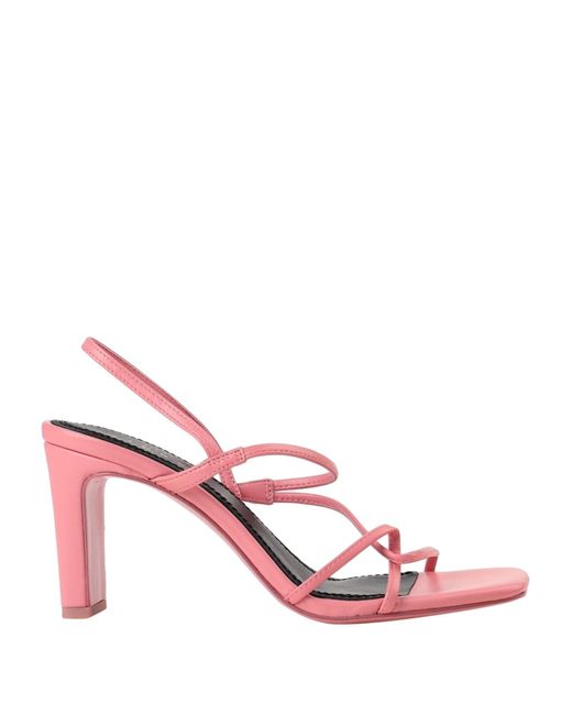 Sandro Pink Sandals Leather