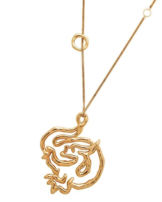 Jil Sander Metallic Necklace Metal