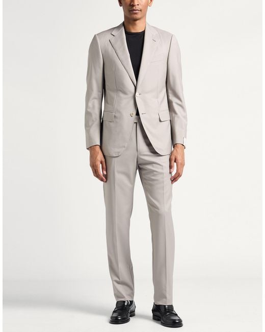 Caruso Gray Suit Wool for men