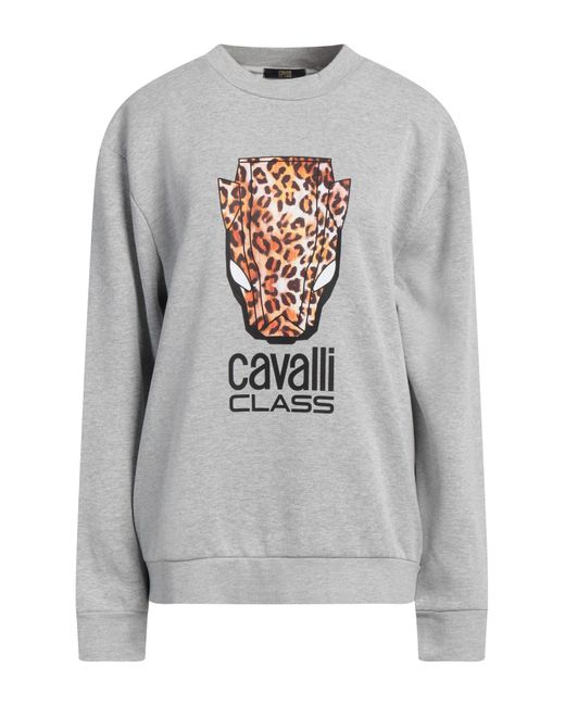 Roberto Cavalli Gray Sweatshirt