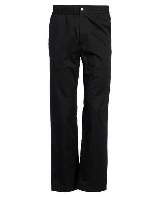 Maison Kitsuné Black Pants Cotton for men