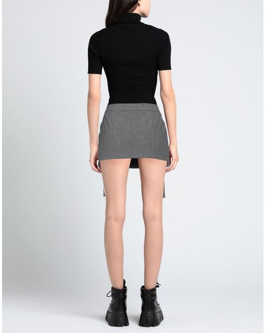 Blumarine Gray Mini Skirt